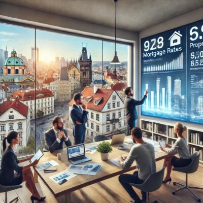 Hypoteční sazby klesly a zájem o ně roste. Nájemné a ceny bytů v Praze opět stoupají.