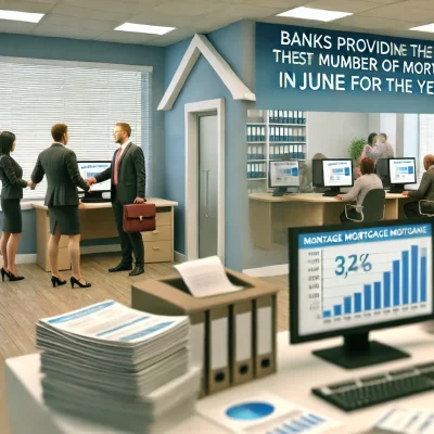 Banky poskytly v červnu nejvíce hypoték za celý letošní rok